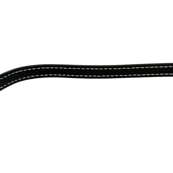 Burberry 8041255 Light Blue Black Canvas Leather Shoulder Bag - Picture 10 of 15